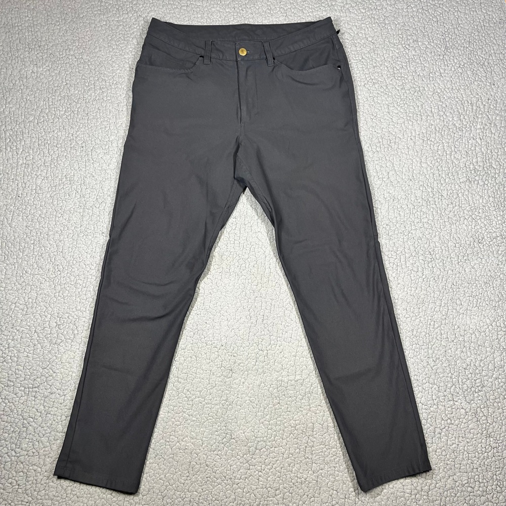 Lululemon ABC Pant Men 31 Slim Fit Warpstreme Black Trousers Chino Performance
